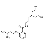 CAS 登录号：103641-24-3， N-{3-[二(2-羟基乙基)氨基]丙基}-2-(3-甲基丁氧基)苯甲酰胺