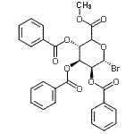 CAS#: 103674-69-7， Methyl (5xi)-2,3,4-tri-O-benzoyl-alpha-D-lyxo-hexopyranosyluronate bromide