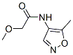 CAS#: 103747-72-4， 2-Methoxy-N-(5-Methyl-4-Isoxazolyl)-Acetamide