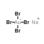 structure of CAS# 10378-49-1, Sodium Tetrabromoaurate(1-);Bromoauric acid;Na[AuBr4];sodium gold bromide