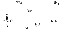 结构式 CAS# 10380-29-7, 四氨合铜 (II) 硫酸盐水合物