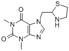 CAS 登录号：103814-80-8， 7-(1,3-噻唑烷-2-基甲基)茶碱