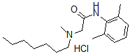 CAS#: 103825-20-3， 2-(Heptylmethylamino)-2',6'-acetoxylidide hydrochloride