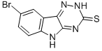 结构式 CAS# 103845-98-3, 8-溴-5H-[1,2,4]三嗪并[5,6-b]吲哚-3-硫醇