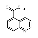 结构式 CAS# 103854-56-4, 1-(5-喹啉基)乙酮