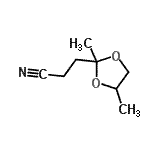 CAS#: 103900-54-5， 3-(2,4-Dimethyl-1,3-Dioxolan-2-Yl)Propanenitrile