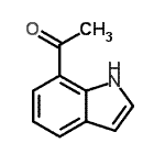 structure of CAS# 104019-20-7, 1-(1H-Indol-7-Yl)Ethanone;1-(1H-Indol-7-yl)ethan-1-one;1-(1H-indol-7-yl)ethanone;7-Acetyl-1H-indole