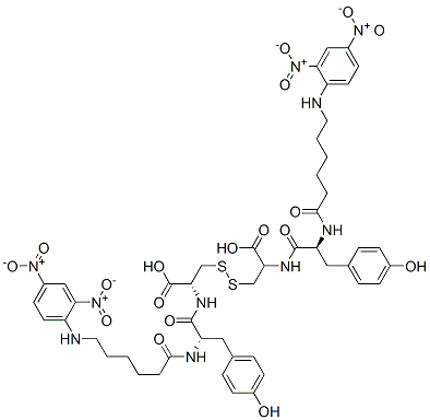 CAS#: 104077-25-0， N-(6-((2,4-Dinitrophenyl)amino)-1-oxohexyl)-L-tyrosyl-L-cysteine (2-2')-disulfide