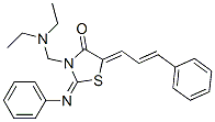 CAS#: 104123-88-8， (5Z)-3-(Diethylaminomethyl)-2-Phenylimino-5-[(E)-3-Phenylprop-2-Enylidene]-1,3-Thiazolidin-4-One