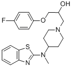 CAS#: 104153-38-0， 1-[4-(1,3-Benzothiazol-2-Yl-Methylamino)Piperidin-1-Yl]-3-(4-Fluorophenoxy)Propan-2-Ol