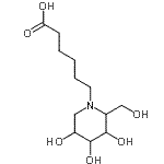 CAS#: 104154-10-1， 6-[3,4,5-Trihydroxy-2-(Hydroxymethyl)-1-Piperidinyl]Hexanoic Acid