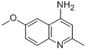 structure of CAS# 104217-23-4, 6-Methoxy-2-Methyl-4-Quinolinamine;6-Methoxy-2-Methyl-Quinolin-4-Amine;6-Methoxy-2-Methyl-4-Quinolinamine;(6-Methoxy-2-Methyl-4-Quinolyl)Amine