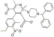 CAS#: 104305-93-3， O3-[2-[4-[Di(Phenyl)Methyl]Piperazin-1-Yl]Ethyl] O5-Methyl 2,6-Dimethyl-4-(3-Nitrophenyl)Pyridine-3,5-Dicarboxylate