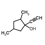 CAS#: 104550-67-6， 1-Ethynyl-2,4-Dimethylcyclopentanol