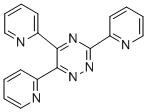 structure of CAS# 1046-57-7, 3,5,6-Tri-2-Pyridinyl-1,2,4-Triazine;3,5,6-TRIS(PYRID-2-YL)-1,2,4-TRIAZINE;3,5,6-TRI(2-PYRIDYL)-1,2,4-TRIAZINE