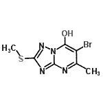 CAS#: 104690-49-5， 6-Bromo-5-Methyl-2-(Methylsulfanyl)[1,2,4]Triazolo[1,5-a]Pyrimidin-7-Ol