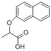 结构式 CAS# 10470-82-3, 2-(2-萘基氧基)丙酸
