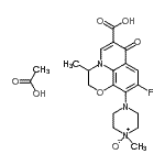 CAS#: 104721-52-0， 9-Fluoro-3-Methyl-10-(4-Methyl-4-Oxido-1-Piperazinyl)-7-Oxo-2,3-Dihydro-7H-[1,4]Oxazino[2,3,4-Ij]Quinoline-6-Carboxylic Acid Acetate (1:1)