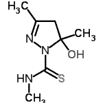 CAS#: 104728-82-7， 5-Hydroxy-N,3,5-Trimethyl-4,5-Dihydro-1H-Pyrazole-1-Carbothioamide
