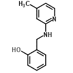 结构式 CAS# 104768-35-6, 2-{[(4-甲基-2-吡啶基)氨基]甲基}苯酚