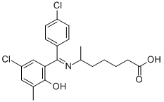 CAS#: 104775-11-3， 6-[[(E)-(3-Chloro-5-Methyl-6-Oxo-1-Cyclohexa-2,4-Dienylidene)-(4-Chlorophenyl)Methyl]Amino]Heptanoic Acid
