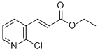 structure of CAS# 104830-08-2, Ethyl (E)-3-(2-Chloropyridin-3-Yl)Prop-2-Enoate;Ethyl (E)-3-(2-Chloro-3-Pyridyl)Prop-2-Enoate;(E)-3-(2-Chloro-3-Pyridyl)Prop-2-Enoic Acid Ethyl Ester;(E)-3-(2-Chloro-3-Pyridyl)Acrylic Acid Ethyl Ester