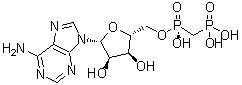 CAS#: 104835-70-3， 5'-O-[(R)-Hydroxy(Phosphonomethyl)Phosphoryl]Adenosine