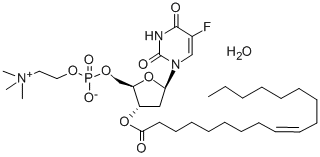 CAS#: 104884-43-7， [5-(5-Fluoro-2,4-Dioxopyrimidin-1-Yl)-3-[(E)-Octadec-9-Enoyl]Oxyoxolan-2-Yl]Methyl 2-Trimethylazaniumylethyl Phosphate