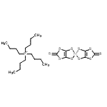 structure of CAS# 105029-70-7, Tetrabutylphosphonium Bis[4,5-Di(Sulfanyl-kappas)-1,3-Dithiole-2-Thionato(2-)]Nickelate(1-);Tetrabuty<wbr>lphosphon<wbr>ium Bis(1<wbr>,3-dithio<wbr>le-2-thio<wbr>ne-4,5-di<wbr>thiolato)<wbr>nickel(II<wbr>I) Complex
