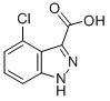 structure of CAS# 10503-10-3, 4-Chloro-1H-Indazole-3-carboxylic Acid;1H-Indazole-3-Carboxylicacid,4-Chloro-;4-Chloro-1H-Indazol-3-Carboxylic Acid;4-CHLORO-3-INDAZOLE CARBOXYLIC ACID