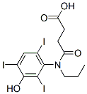 CAS#: 10515-72-7， 3-[[N-(3-Hydroxy-2,4,6-Triiodophenyl)-N-Propylamino]Carbonyl]Propionic Acid