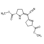 CAS 登录号：105251-49-8， 甲基(5E)-5-{氰基[(2S)-2-(甲氧羰基)-3,4-二氢-2H-吡咯-5-基]亚甲基}-L-脯氨酸酯