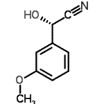 CAS#: 105307-09-3， (2S)-Hydroxy(3-Methoxyphenyl)Acetonitrile
