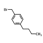 结构式 CAS# 10531-16-5, 1-(溴甲基)-4-丁基苯
