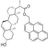 CAS#: 105344-74-9， Pyren-1-Ylmethyl (2S)-2-[(3S,8S,9S,10R,13S,14S,17R)-3-Hydroxy-10,13-Dimethyl-2,3,4,7,8,9,11,12,14,15,16,17-Dodecahydro-1H-Cyclopenta[a]Phenanthren-17-Yl]Propanoate