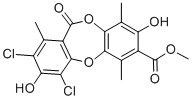 CAS#: 105350-54-7， 2,4-Dichloro-3,8-Dihydroxy-1,6,9-Trimethyl-11-Oxo-11H-Dibenzo[b,e][1,4]Dioxepin-7-carboxylic Acid Methyl Ester