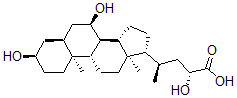 CAS#: 105369-89-9， (2R,4R)-4-[(3R,5S,7R,8R,9S,10S,13R,14S,17R)-3,7-Dihydroxy-10,13-Dimethyl-2,3,4,5,6,7,8,9,11,12,14,15,16,17-Tetradecahydro-1H-Cyclopenta[a]Phenanthren-17-Yl]-2-Hydroxypentanoic Acid