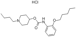 CAS#: 105384-11-0， (1-Butylpiperidin-1-Ium-4-Yl) N-(2-Pentoxyphenyl)Carbamate Chloride
