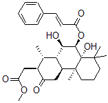 CAS#: 105389-29-5， [(1R,2S,4aS,4bR,8aR,9R,10R,10aS)-8a,10-Dihydroxy-2-(2-Methoxy-2-Oxoethyl)-1,4b,8,8-Tetramethyl-3-Oxo-1,2,4,4a,5,6,7,9,10,10a-Decahydrophenanthren-9-Yl] (E)-3-Phenylprop-2-Enoate
