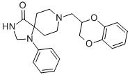 结构式 CAS# 1054-88-2, 8-(2,3-二氢-1,4-苯并二氧杂环己-2-基甲基)-1-苯基-1,3,8-三氮杂螺[4.5]癸烷-4-酮
