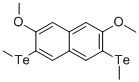 structure of CAS# 105405-04-7, 2,7-Dimethoxy-3,6-Bis(Methyltelluro)-Naphthalene;2,7-DIMETHOXY-3,6-BIS(METHYLTELLURO)-NAPHTHALENE