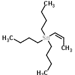 结构式 CAS# 105494-65-3, 三丁基[(1Z)-1-丙烯-1-基]锡烷