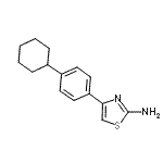 CAS#: 105512-86-5， 4-(4-Cyclohexylphenyl)-1,3-Thiazol-2-Amine