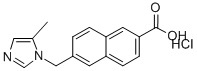 CAS 登录号：105523-24-8， 6-(5-甲基咪唑-1-基)甲基-2-萘甲酸盐酸盐