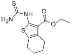 CAS#: 105544-62-5， 2-Thioureido-4,5,6,7-Tetrahydro-Benzo[b]Thiophene-3-Carboxylic Acid Ethyl Ester