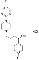 CAS#: 105565-55-7， alpha-(4-Fluorophenyl)-4-(5-Fluoro-2-Pyrimidinyl)-1-Piperazinebutanol Hydrochloride