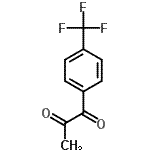 structure of CAS# 10557-13-8, 1-[4-(Trifluoromethyl)Phenyl]-1,2-Propanedione;1-(4-(trifluoromethyl)phenyl)propane-1,2-dione;1-(4-Trifluoromethylphenyl)-1,2-propandione;1-(4-Trifluoromethylphenyl)-1,2-propanedione