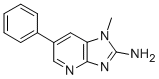 结构式 CAS# 105650-23-5, 2-氨基-1-甲基-6-苯基咪唑并(4,5-b)吡啶