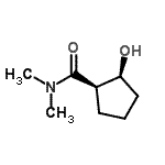 CAS#: 105665-03-0， (1R,2S)-2-Hydroxy-N,N-Dimethylcyclopentanecarboxamide
