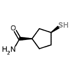 CAS#: 105676-07-1， (1R,3S)-3-Sulfanylcyclopentanecarboxamide